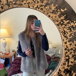 Top shop faux fur coat